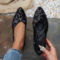 Women’s Pointed-Toe Flat Casual Shoes – Stylish Everyday Sneakers