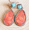 Beautiful Turquoise and Resin Earrings